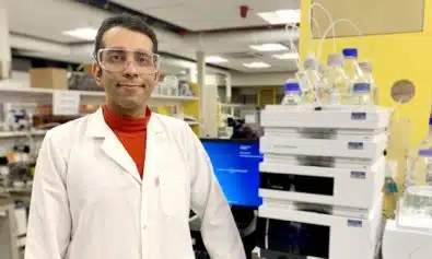 Man standing in lab