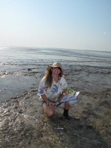 Zoe conducts low tide surveys in the Kimberley